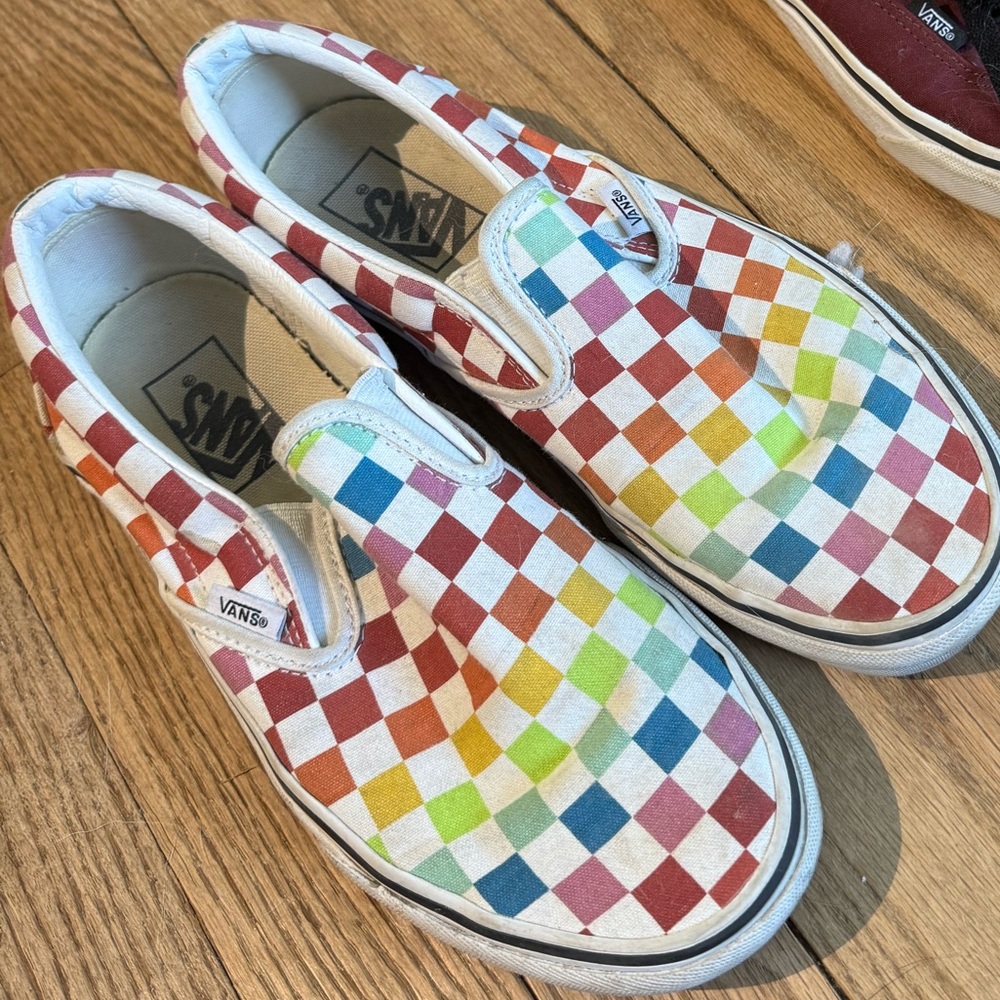 Vans Multicolor Checkered Slip-On Sneakers